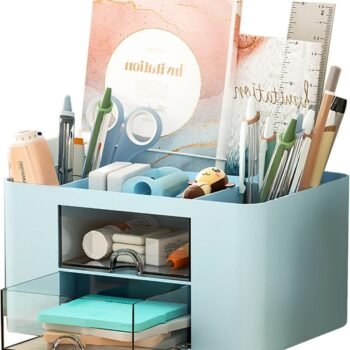 UCRAVO Plastic Stylish Stackable Desk Organizer with 2Best Amazon Deals