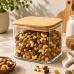 750 ml Square Glass Jar with Wooden Lid, Airtight FoodBest Amazon Deals