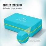 WiseLife Teal Yoga Block | Yoga Brick (Set of 2, ExtraBest Amazon Deals