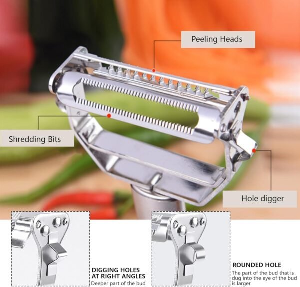 ALINCOLN 2-in-1 Multi-Functional Julienne Peeler forBest Amazon Deals