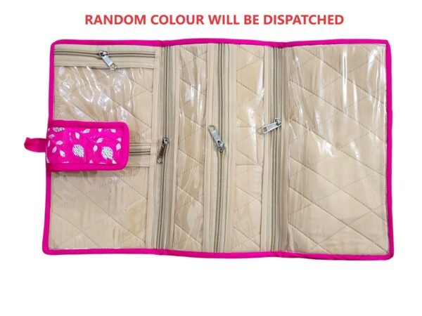 SHAKTISM Satin Jewellery Organizer Zipper Folder Case,Best Amazon Deals