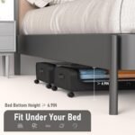 Under Bed Storage Container with Wheels and Clear Lid,Best Amazon Deals