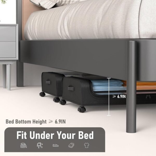 Under Bed Storage Container with Wheels and Clear Lid,Best Amazon Deals