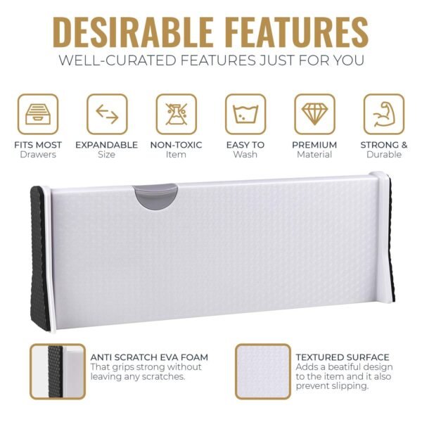RAPTUROUS Adjustable Drawer Dividers 8 Pack, 4 High,Best Amazon Deals