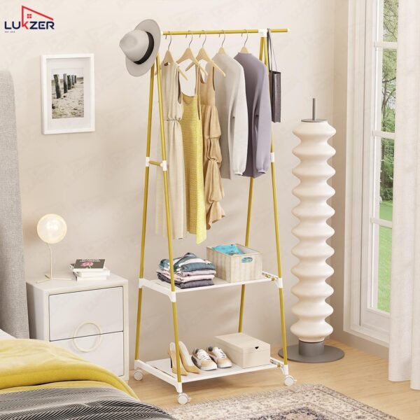 Lukzer A-Shape MGR-010/Gold Garment Rack | MultipurposeBest Amazon Deals
