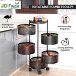 JD FRESH 360 Rotating Kitchen Trolley with Wheels | 5Best Amazon Deals