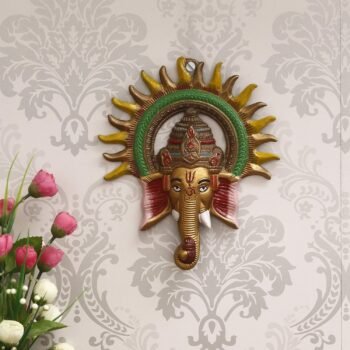 eCraftIndia Colorful Metal Sun Decorative Ganesha WallBest Amazon Deals
