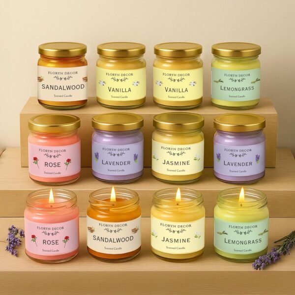 Floryn Decor Jar Scented Candles Gift Set | ScentedBest Amazon Deals Floryn Decor Jar Scented Candles Gift Set | ScentedBest Amazon Deals
