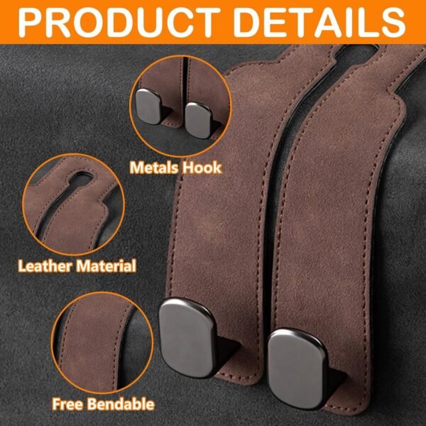 KRLZ Universal Car Seat Back Storage Hook for Hang BagBest Amazon Deals