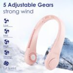 Gesto Portable Neck Fan Rechargeable  Hands-Free Neck FanBest Amazon Deals