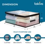 TAKIVA Transparent Plastic Clothes Storage Bag (Pack ofBest Amazon Deals