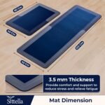 SITTELLA Rubber Kitchen Mats Set of 2, Anti-Skid KitchenBest Amazon Deals