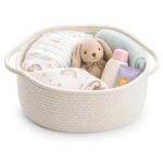 MOM CARE Cotton Rope Diaper Caddy Organizer for BabyBest Amazon Deals