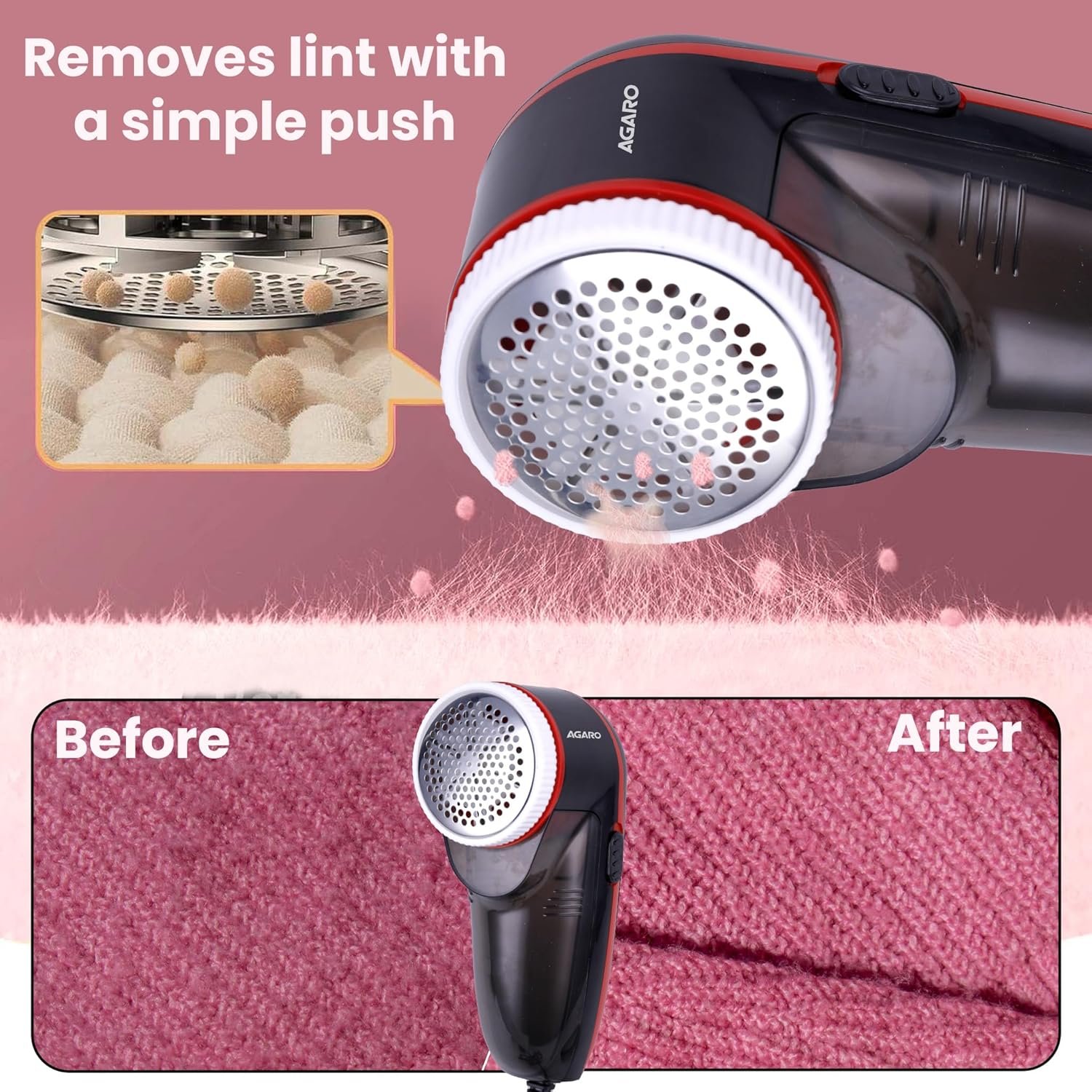 AGARO Elite Lint Remover with Cord, for Woolen Sweaters,Best Amazon Deals