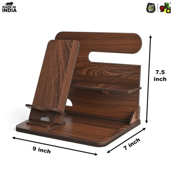 GKD Wooden Desk Organizer & Docking Station 6 in 1 withBest Amazon Deals