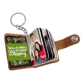 Personalized Leather Photo Keychain With 12 To 24 PhotosBest Amazon Deals