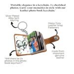 Personalized Leather Photo Keychain With 12 To 24 PhotosBest Amazon Deals