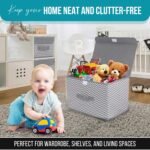 FLYNGO 3 Pcs Foldable Storage Box Organiser with Lid,Best Amazon Deals