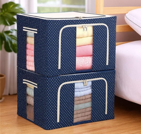 PANCA Non-Woven Cloth Organizer Box 24L with Steel FrameBest Amazon Deals