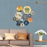 Artvibes Think Big Hexagon Shape MDF Wooden Wall DecorBest Amazon Deals