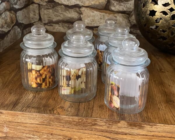 Glass Jars 350 ml, Pack of 9 Airtight Clear Food StorageBest Amazon Deals