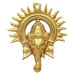 eCraftIndia Golden Metal Sun Decorative Ganesha WallBest Amazon Deals