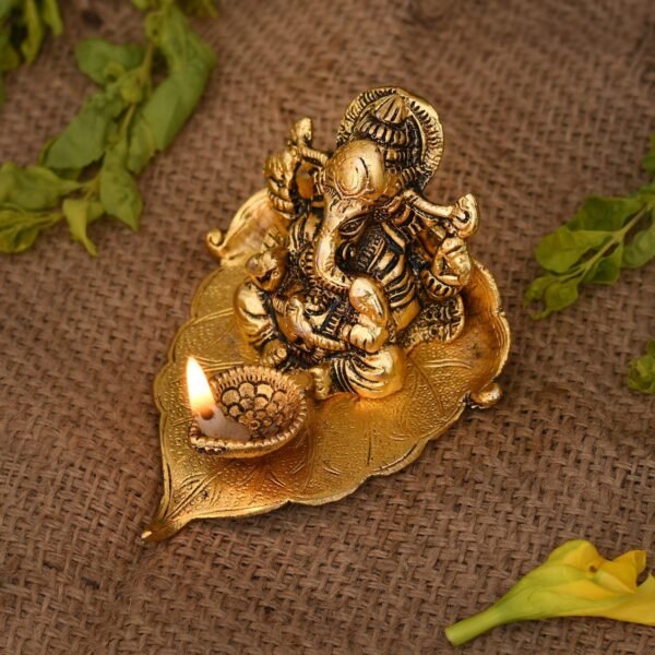 Collectible India Ganesh Diya Return Gift Metal GaneshaBest Amazon Deals
