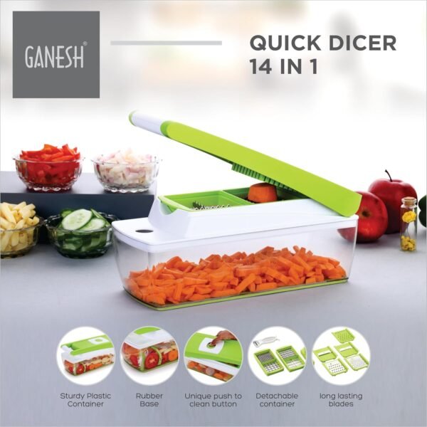 Ganesh 14 in 1 Multipurpose Chopper, Fruits & VegetableBest Amazon Deals