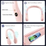 Gesto Portable Neck Fan Rechargeable  Hands-Free Neck FanBest Amazon Deals