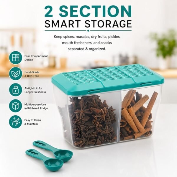 MAGIC SPOON Multipurpose 2 Section Storage Container withBest Amazon Deals