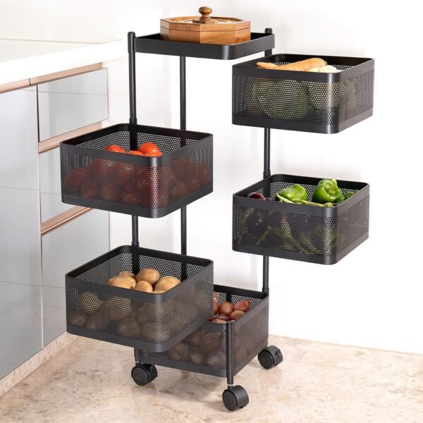 Kitchenwell Metal Multi-Purpose Trolley Storage OrganizerBest Amazon Deals