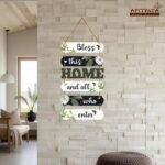 Bless This Home Wooden Hanging Wall Decor | Rustic MDFBest Amazon Deals