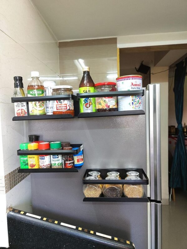 OrganizeMee Magnetic shelves Magnetic rack for fridge [25Best Amazon Deals