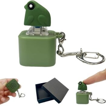 Frog Croaking Fidget Toy Rechargeable Keychain with LEDBest Amazon Deals