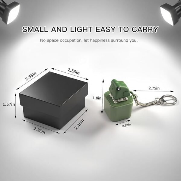 Frog Croaking Fidget Toy Rechargeable Keychain with LEDBest Amazon Deals