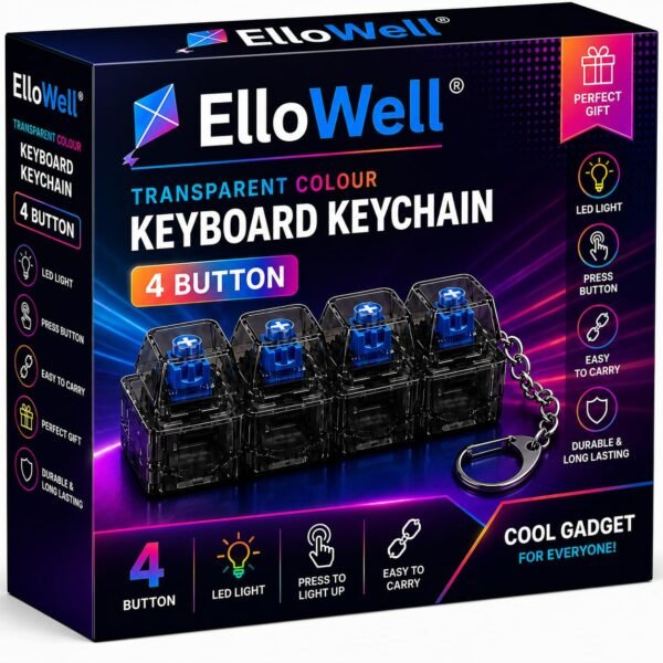 Transparent Mechanical Switch Fidget Keychain for StressBest Amazon Deals
