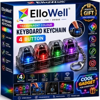 Transparent Mechanical Switch Fidget Keychain for StressBest Amazon Deals